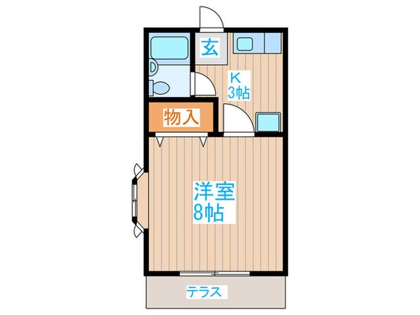 サンブライトハイツＢ棟の物件間取画像